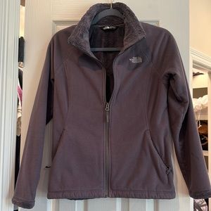 The north face fleece jacket purple size small